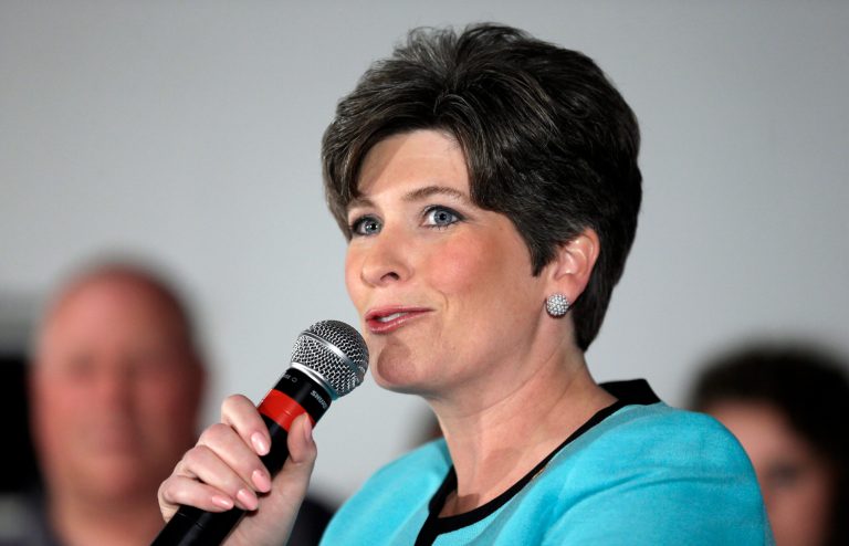 In Iowa, Republican state Sen. Joni Ernst is up 6 points over Democratic Rep. Bruce Braley. (AP/Charlie Neibergall)