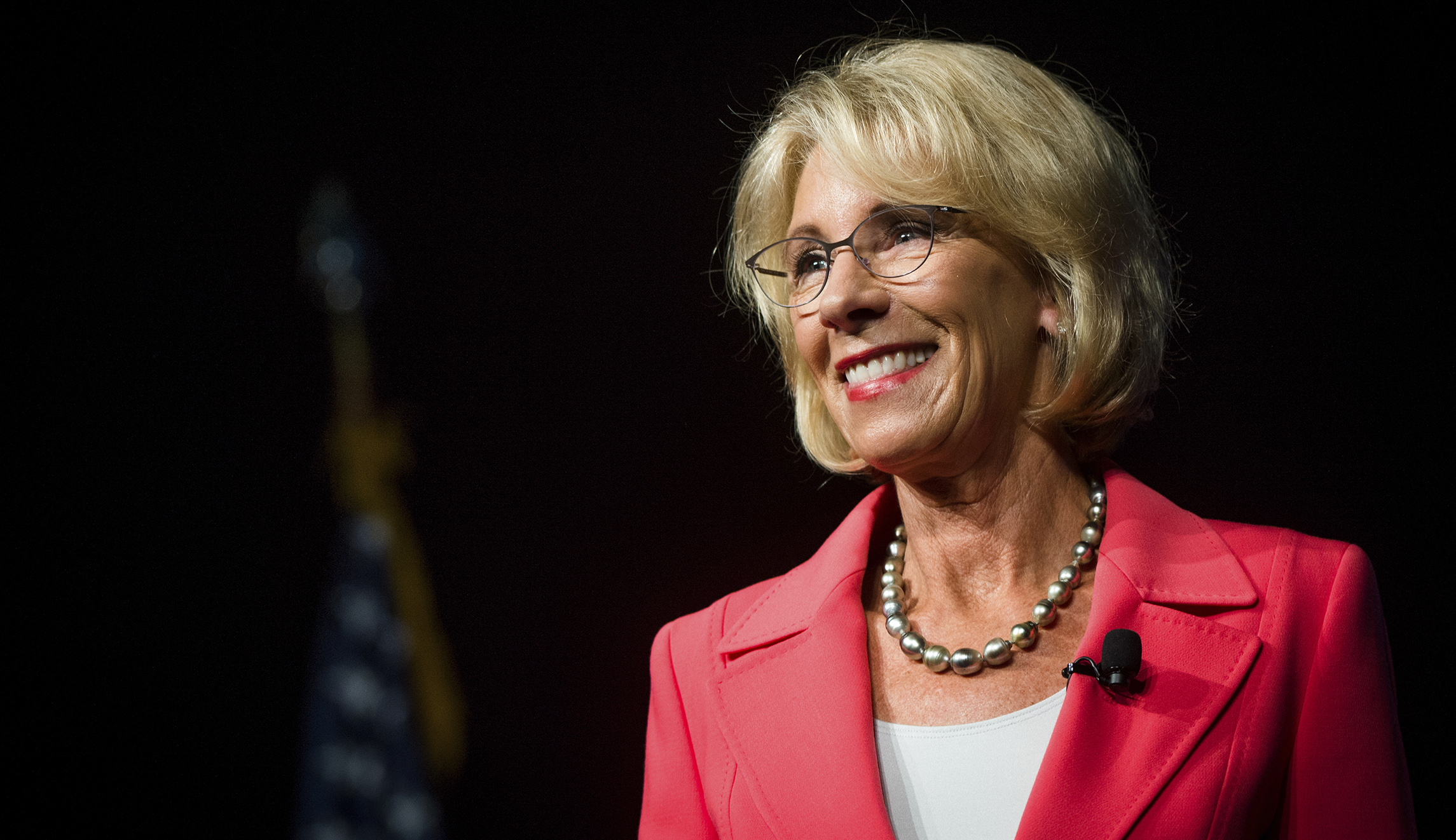 Betsy DeVos calls protests a ‘badge of honor,’ shows she’s settling in for the fight