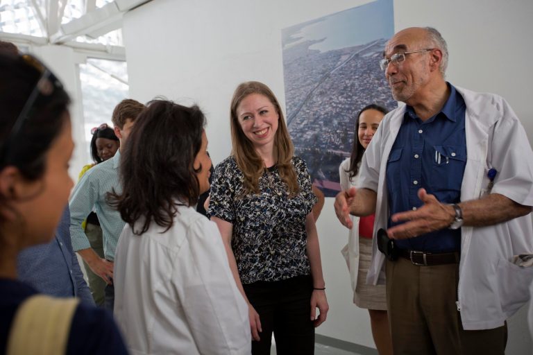 Chelsea Clinton, VP of her family's foundation, visited Haiti to see the impact of the philanthropy's work. (AP)
