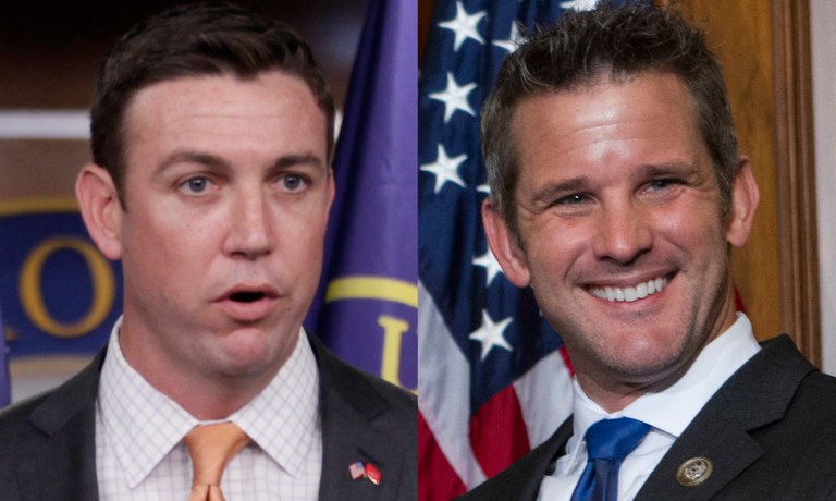 Rep. Duncan Hunter, R-Calif., and Rep. Adam Kinzinger, R-Ill., took the lead on the letter to Trump. (AP Photos)