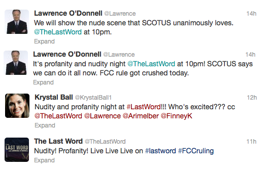 Lawrence O’Donnell too excited about ‘nude scene’ on his MSNBC show