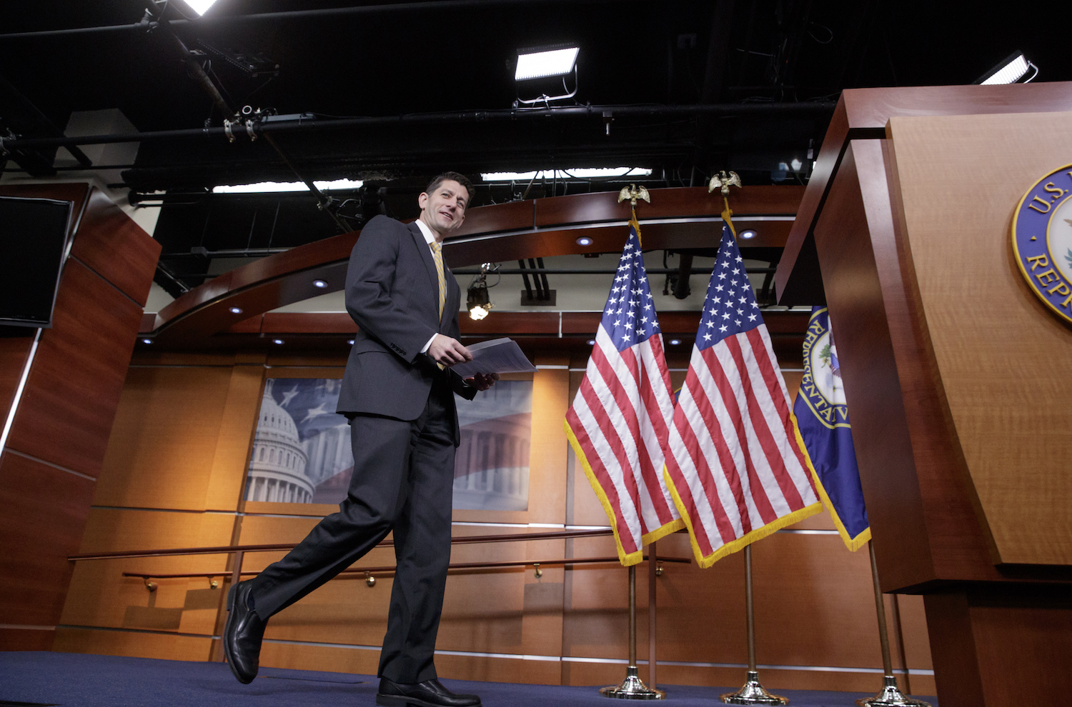Group affiliated with Paul Ryan begins healthcare ad push to nudge resistant Republicans