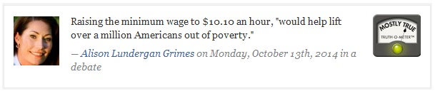 PolitiFact: Democratic Senate Candidate Can Predict the Future!