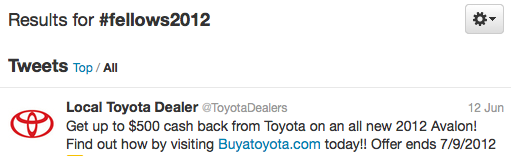 Toyota targets young Obama organizers on Twitter
