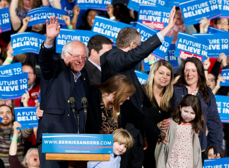 Vermont Sen. Bernie Sanders racked up his fourth win in Minnesota on Tuesday evening, prevailing over frontrunner Hillary Clinton in the state's caucuses. (AP Photo/Jacquelyn Martin)