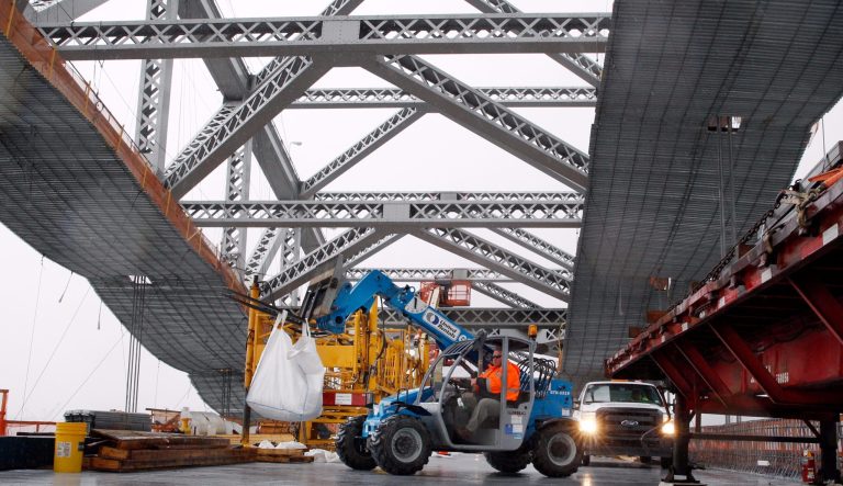 On the campaign trail in 2016, President Trump promised a $1 trillion infrastructure plan that has yet to materialize one year into his presidency. (AP Photo/Mel Evans, File)