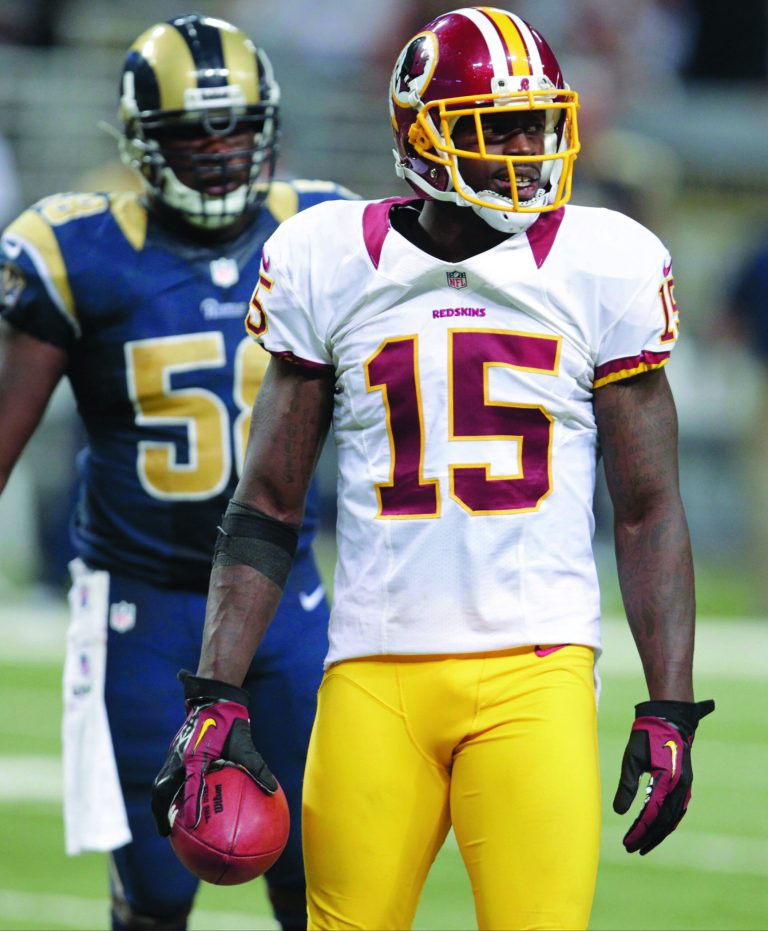 Tom Gannam/AP
Redskins wide receiver Josh Morgan received death threats on Twitter.