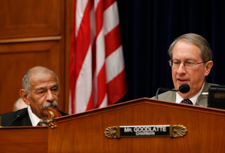Goodlatte focused Tuesday on the decision to let Mills and Samuelson attend Clinton's FBI interview. (AP Photo/Pablo Martinez Monsivais)