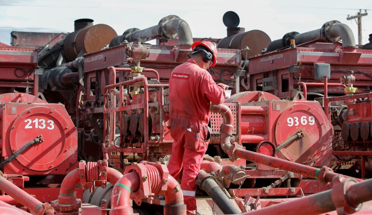 The Obama-era rule targets the practice of hydraulic fracturing, or fracking, which has made the U.S. the world's leading producer of natural gas. The rule is intended to increase the safety of fracking by reducing the risk of water contamination. (Steve Gonzales//Houston Chronicle via AP, File)