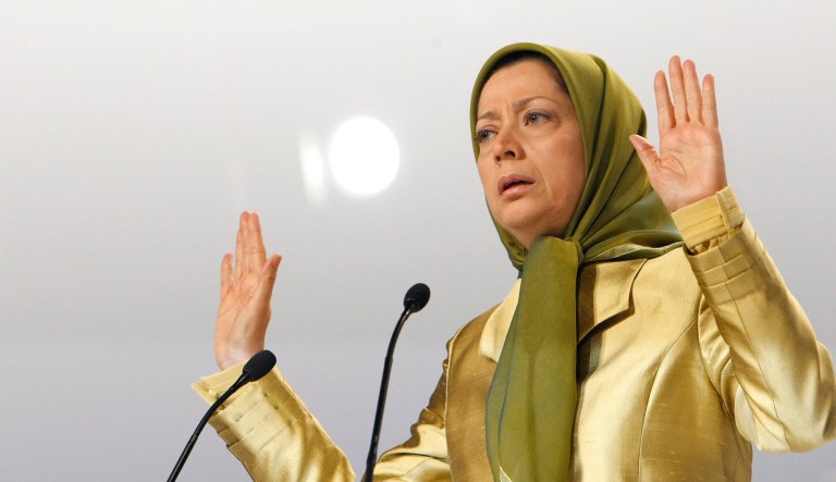 Sens. Roy Blunt, R-Mo., John Cornyn, R-Texas, and Thom Tillis, R-N.C., met with National Council of Resistance of Iran President Maryam Rajavi and members of the People's Mojahedin Organization of Iran. Rajavi thanked the senators for their firm position toward Iran, especially the adoption of new sanctions against the ruling regime and the Revolutionary Guards for their human rights abuses, Iran's ballistic missile program, and the export of terrorism. (AP Photo/Thibault Camus)