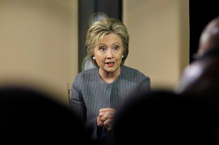 Judicial Watch filed a motion in federal court Monday proposing an deposition with Hillary Clinton now that the presiding judge has allowed discovery in the case to proceed. (AP Photo/Carlos Osorio)