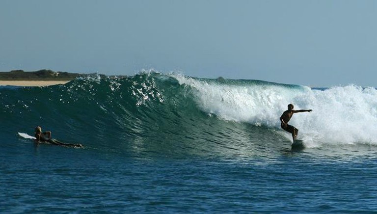 This undated hand out photo supplied by Madagascar Surf Tours shows surfers riding waves on the south west part of the of Madagascar. The island nation in the Indian Ocean has become the 86th member of the International Surfing Association as part of a drive to to promote the sport in Africa. Madagascar offers more than 4,800 kilometers (3,000 miles) of coastline thta have been laregly unexplored by the global community. (AP Photo/Blair Rogers,Madagascra Surf Tours) NO ARCHIVE