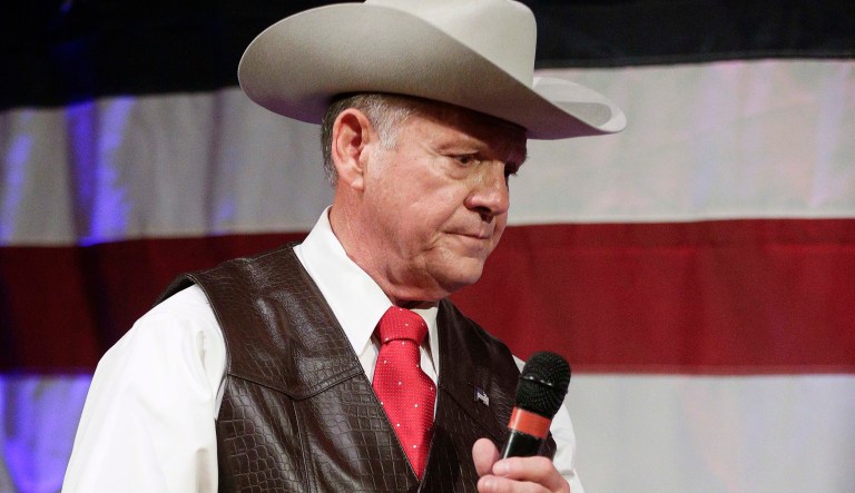 While is not proven beyond reasonable doubt that Moore sexually assaulted his female accusers, and it's also not a crime in Alabama for a 30-year-old prosecutor to date a 16-year-old girl, it goes to character and is not something conservatives should embrace. (AP Photo/Brynn Anderson)