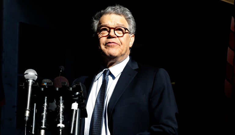 Sen. Al Franken, D-Minn., has said he would resign in the next few weeks after his own Democratic colleagues said he should step down when several women accused him of groping them over the years. (AP Photo/Alex Brandon)