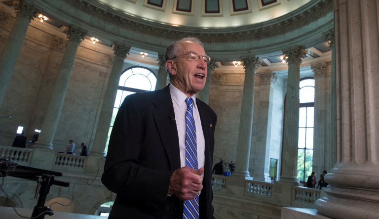 Sen. Chuck Grassley, R-Iowa, said people who are calling President Trump's decision to fire FBI Director James Comey 