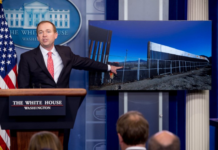 DHS has put out two solicitations: one for a concrete wall, and one for other designs. DHS said numerous submissions were made for both kinds of walls. (AP Photo/Andrew Harnik)