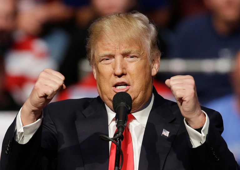 Asked if he would specifically seek a congressional resolution formally declaring on the radical Islamic terror group, Donald Trump said, 
