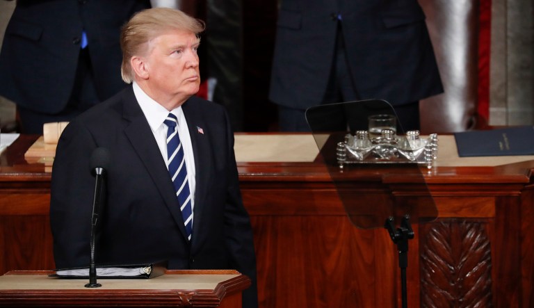 President Trump is set to give his first State of the Union address on Jan. 30. (AP Photo/Pablo Martinez Monsivais)