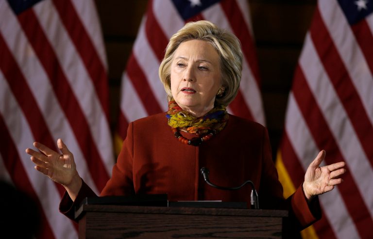 Democratic presidential candidate Hillary Clinton has 