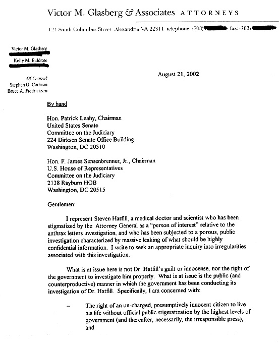 Letter to Leahy/Sensenbrenner, August 21, 2002