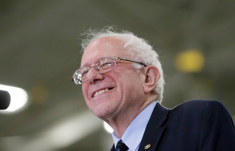 Democratic presidential candidate, Sen. Bernie Sanders followed up his victory in Kansas with a win in Nebraska Saturday night. (AP Photo/Carlos Osorio)