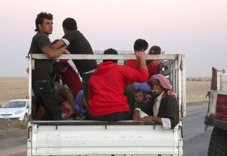 The Islamic State group fighters already caused the expulsion of Iraq's Christians, Shiite Muslims and adherents of the tiny Shabak faith. The hardliners see other religious groups as heretics who may be killed or forced to submit to their rule. (AP Photo/ Khalid Mohammed)