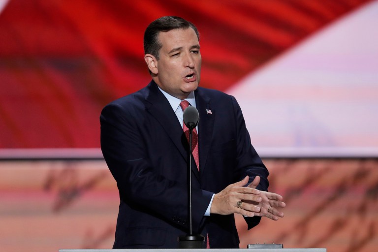 Ted Cruz said "the way to unify the party is to stand behind shared principles and shared values." (AP Photo/J. Scott Applewhite)
