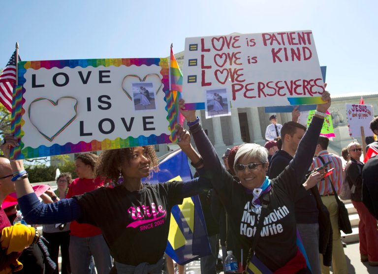 By a 56 percent to 38 percent margin, American voters now support a Supreme Court decision allowing same-sex marriage. (AP Photo)