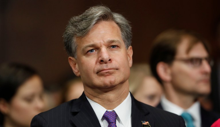 FBI Director nominee Christopher Wray said Wednesday any effort to 