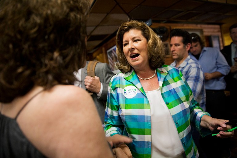 Seats like this in metro Atlanta that have formed the backbone of GOP power for decades. (AP Photo/David Goldman)