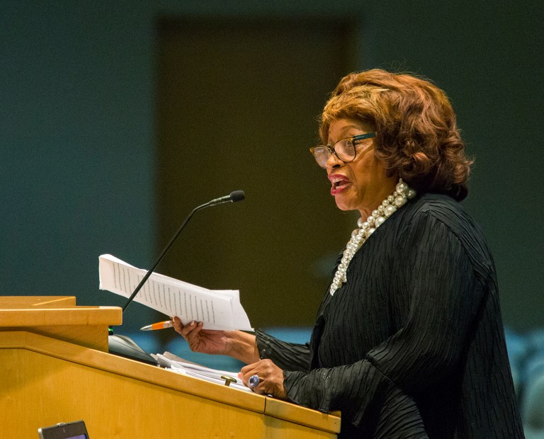 Rep. Corrine Brown argued that the current map violated federal voting laws. (AP Photo/Mark Wallheiser, File)