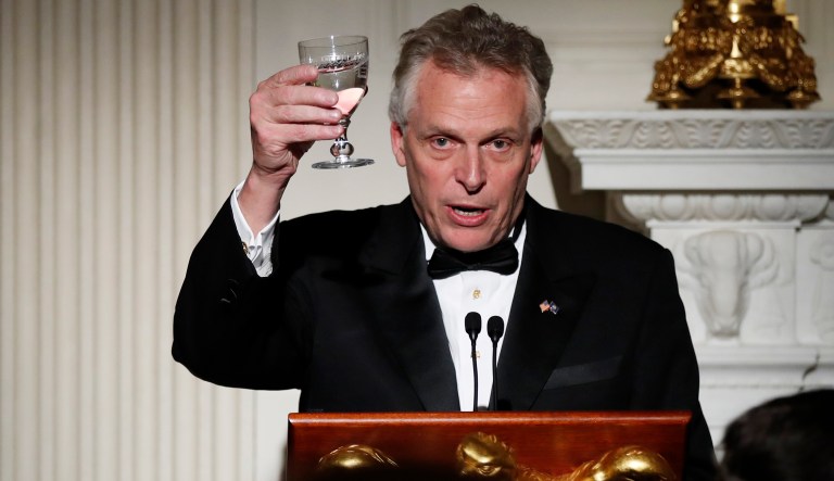 Speaking with MSNBC's Katy Tur, Gov. Terry McAuliffe told the recently married anchor 