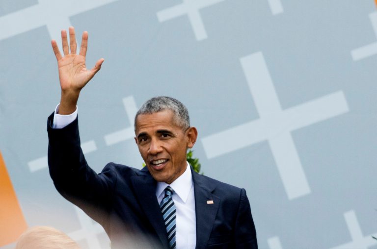 Former President Barack Obama will aid the Democrat facing off against Republican nominee Ed Gillespie for governor of Virginia. (AP Photo/Gero Breloer)