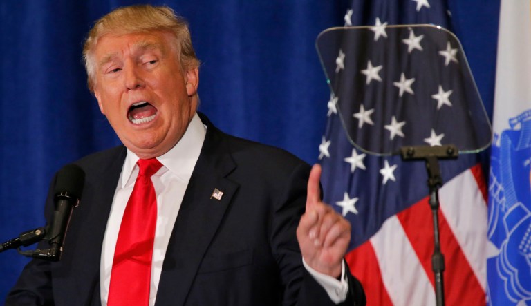 Trump unleashed a series of tweets early Sunday morning. (AP Photo/Steve Helber)