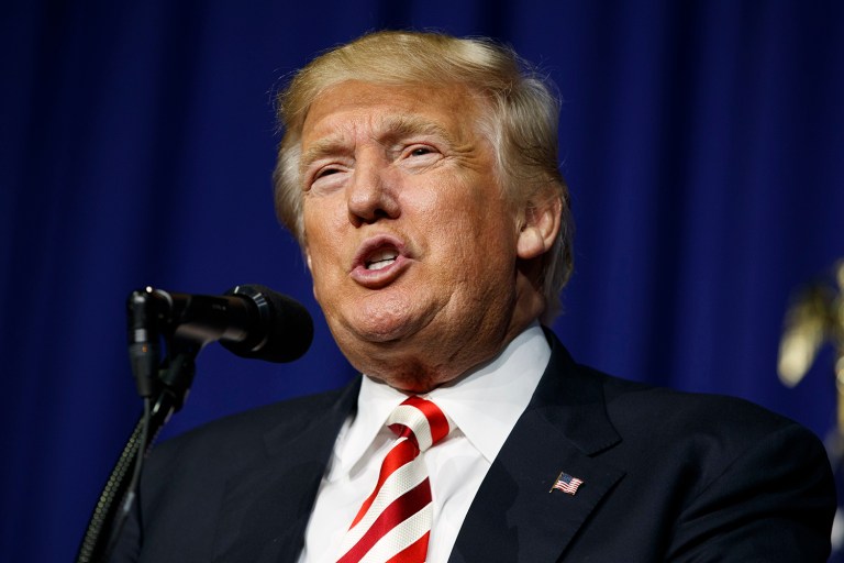 Donald Trump adds a layer of callous brutality that leaves even the Clintons dumbfounded. (AP Photo/Evan Vucci)