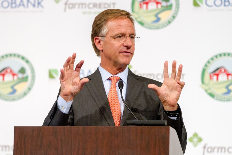 Gov. Bill Haslam, above, and Tom Ingram have said previously that Ingram's advice to Haslam did not involve campaign consulting for his 2014 re-election bid. (AP Photo/Erik Schelzig)