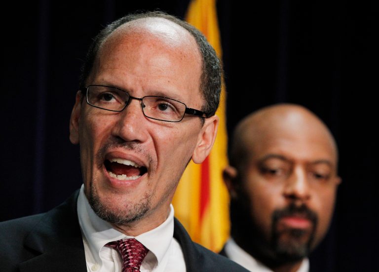 U.S. Labor Secretary Thomas E. Perez, above, Rep. Luis Gutierrez and American Book Award winner Edwidge Danticat are among the speakers at the sixth annual National Immigrant Integration Conference. (AP/Ross D. Franklin)