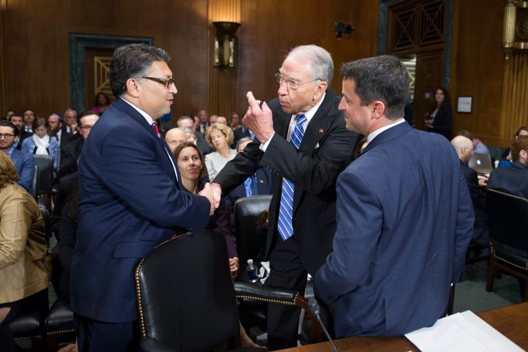 Massachusetts Sen. Elizabeth Warren is blocking the confirmation of President Trump's nominee to run the Justice Department's antitrust division, offering no explanation and refusing an offer to meet with Makan Delrahim, according to a source with knowledge of the confirmation process. (AP Photo/Cliff Owen)