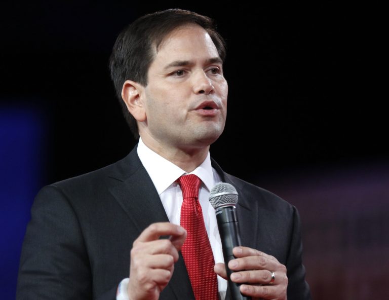 Republican presidential candidate, Sen. Marco Rubio, R-Fla., speaks at the Defending the American Dream summit hosted by Americans for Prosperity at the Greater Columbus Convention Center in Columbus, Ohio, Saturday, Aug. 22, 2015. (AP Photo/Paul Vernon)