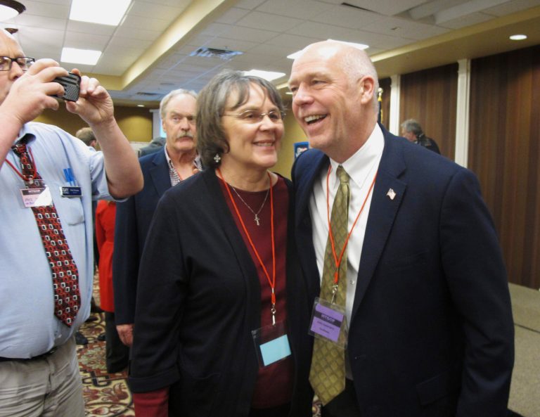 The Congressional Leadership Fund is airing a 30-second spot on broadcast and cable television in the Billings, Bozeman, Great Falls and Missoula media markets to boost Republican Greg Gianforte, the GOP nominee for governor last year.gn. (AP Photo/Matt Volz, File)