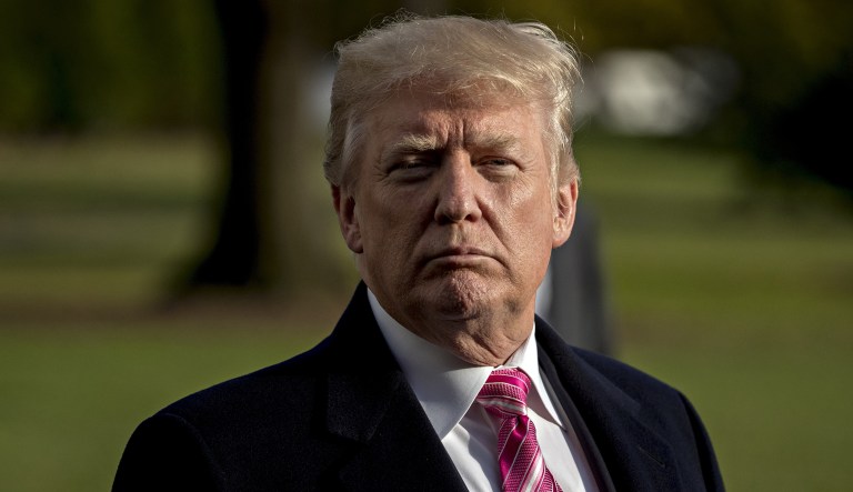 Trump is vacationing with his family at his beach club in Mar-a-Lago for Thanksgiving and is set to return to Washington on Monday. Trump will huddle with congressional leaders after he returns next week. (Andrew Harrer/Bloomberg)