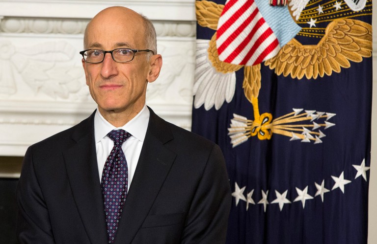 Timothy Massad, appointed by President Obama in mid-2014, had a term set to end in April. (AP Photo/ Evan Vucci)