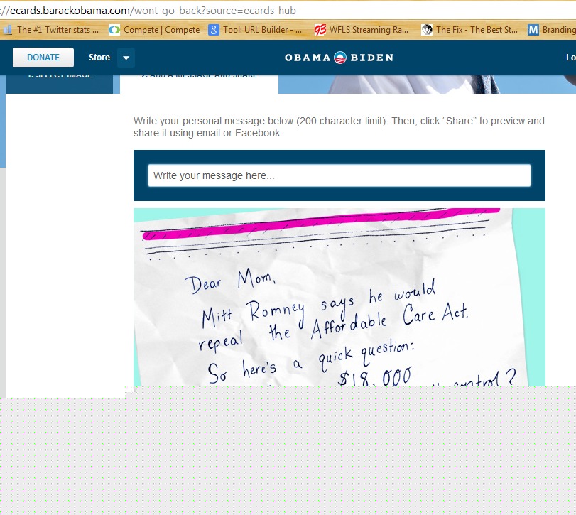 Obama eCard for Women: ‘Can I Borrow $18,000 to Help Pay for My Birth Control?’