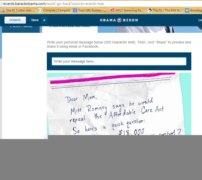 Obama eCard for Women: ‘Can I Borrow $18,000 to Help Pay for My Birth Control?’