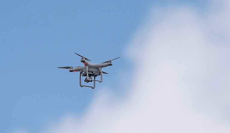 The Pentagon is establishing no-fly zones for drones over U.S. military bases, and threatening to back it up with lethal force. (AP Photo/Mike Stewart)