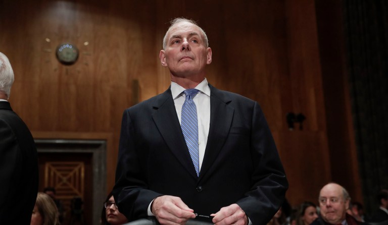 Homeland Security Secretary-designate John Kelly said President-elect Trump's long-promised border wall wouldn't be effective by itself. (AP Photo/J. Scott Applewhite)