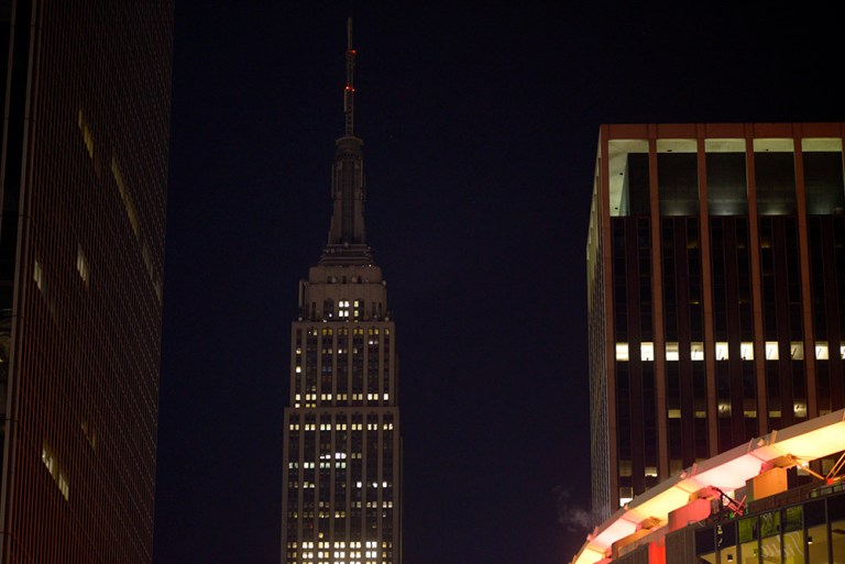 Police have confirmed a drone crashed into the 40th floor of the Empire State Building late Thursday night, which drew a flock of FBI agents to the scene. (AP File Photo/Patrick Sison)