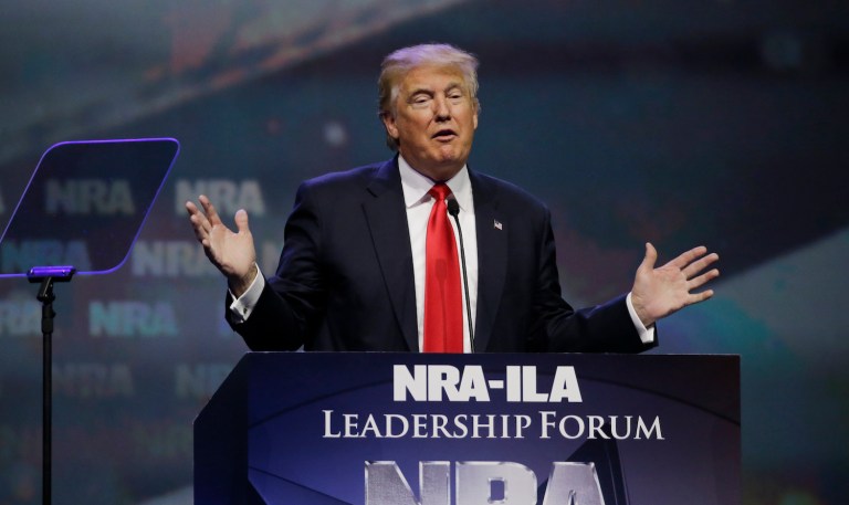 Sen. Ted Cruz, R-Texas; Gov. Rick Scott, R-Fla.; and Interior Sec. Ryan Zinke are also scheduled to speak. (AP Photo/Mark Humphrey)