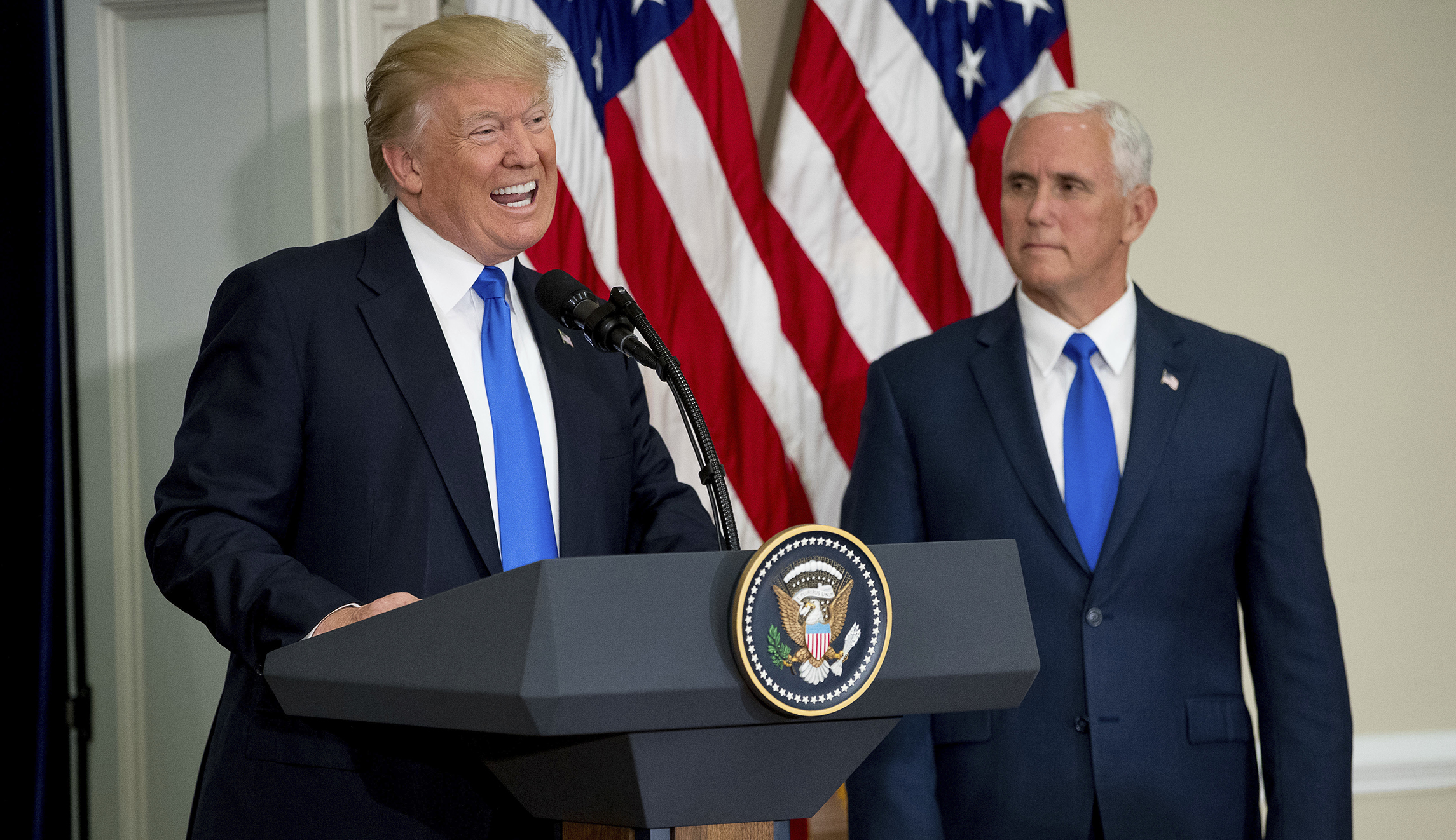 Trump just contradicted Vice President Mike Pence on the world stage