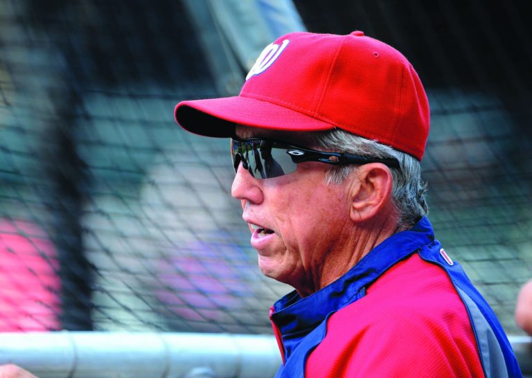 Kathy Kmonicek/AP
Washington manager Davey Johnson has helped the Nats to the top of the NL East.